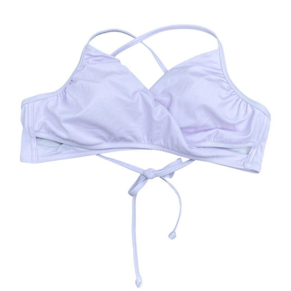 New Deadstock 2010s Victoria's Secret PINK Lavender Swimsuit Top Sz XL